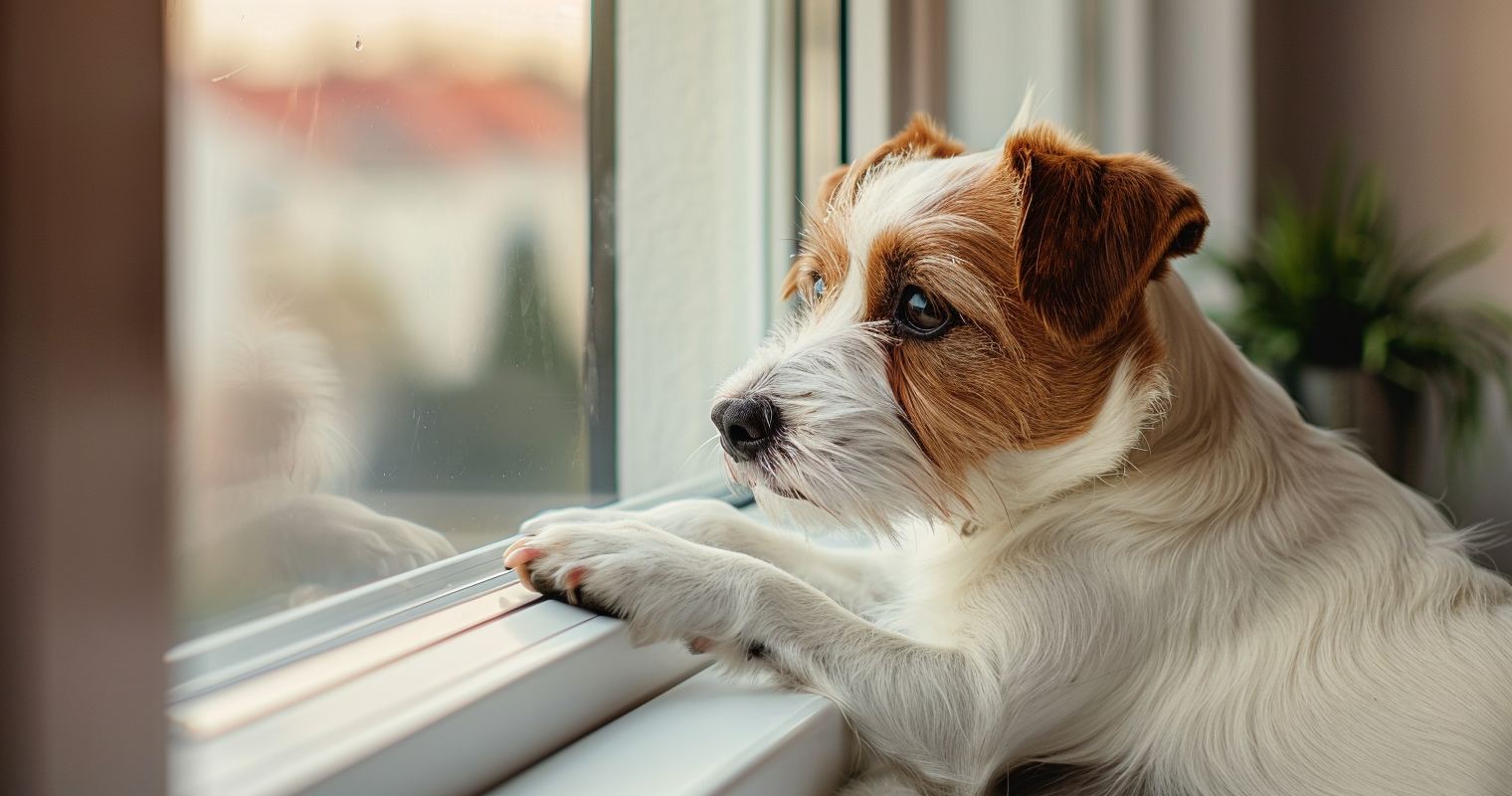 puppy crying when left alone